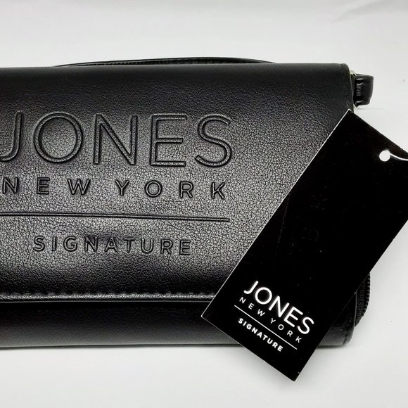 JONES NEW YORK Leather Crossbody Black - NWT - Picture 4 of 8